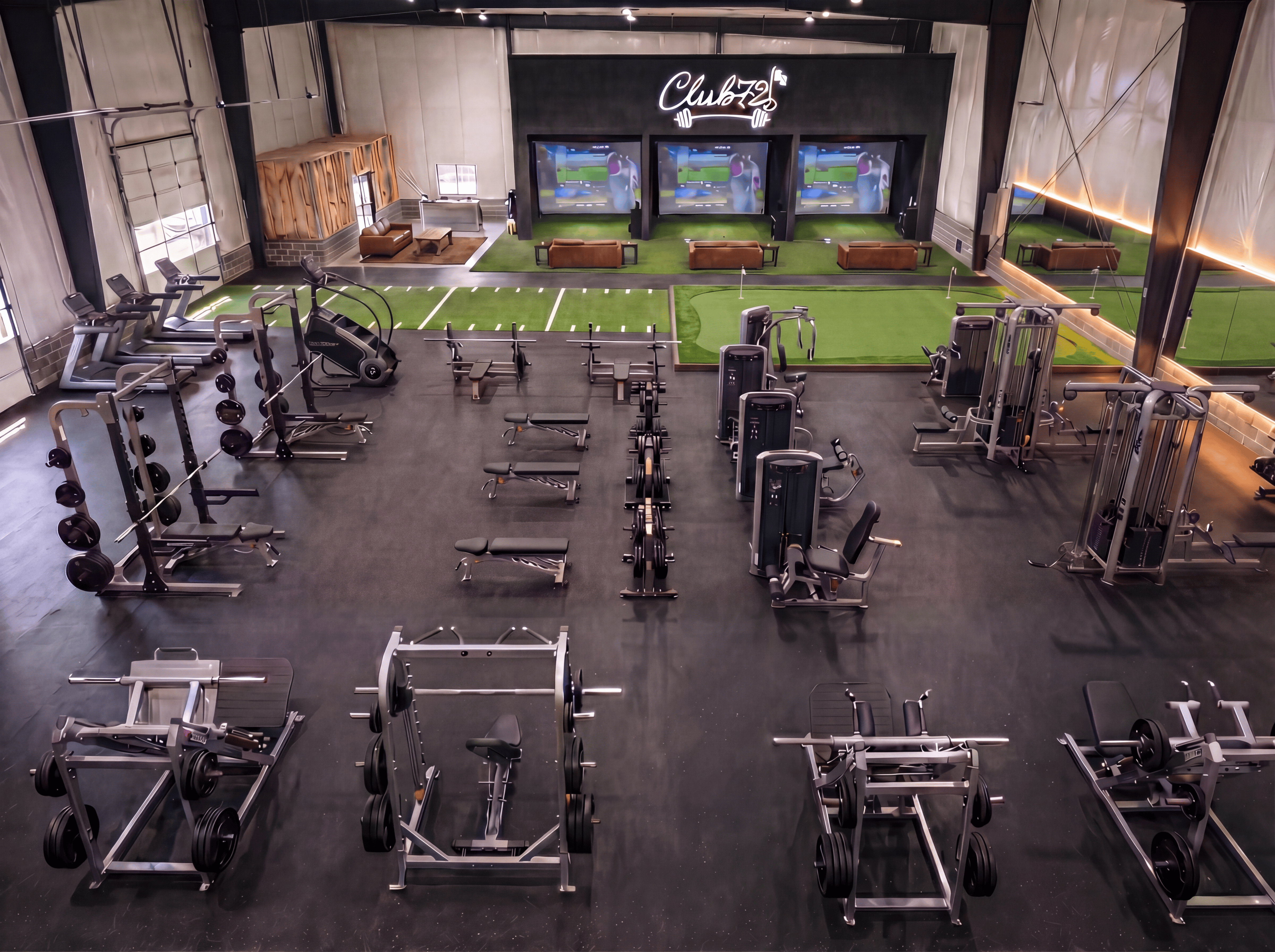 Club 72 facility aerial view